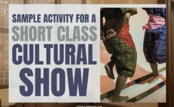 sample activity for a short class cultural show
