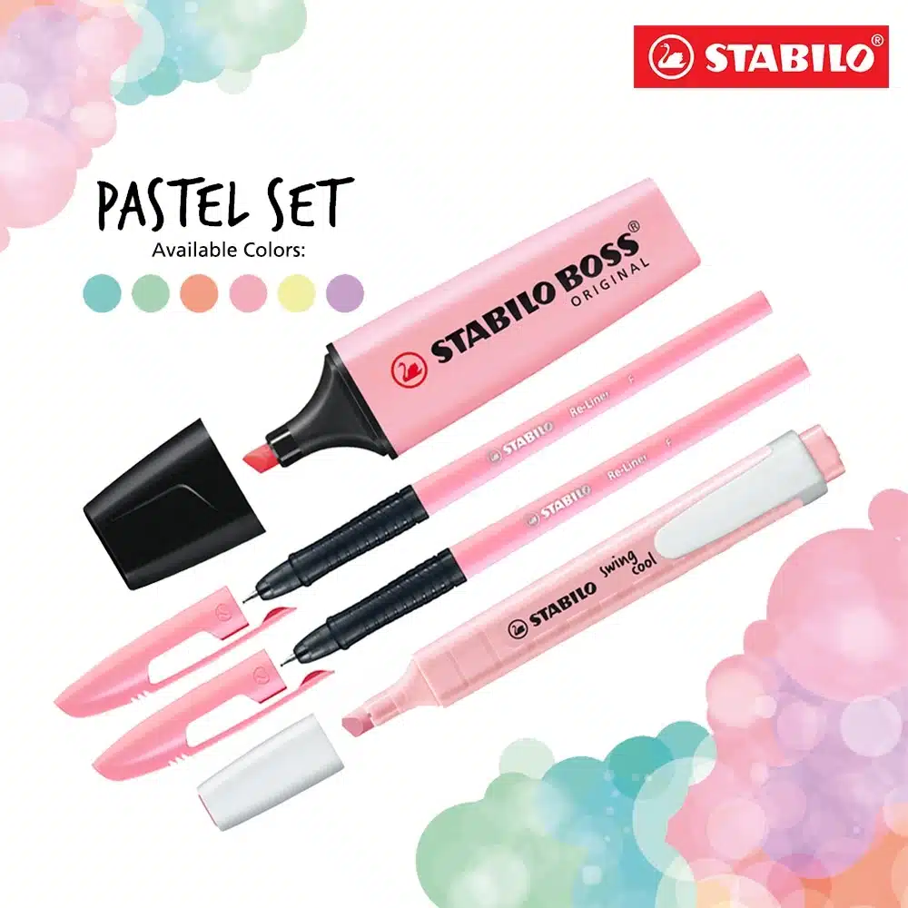 STABILO Pastel Highlighter Pen Set