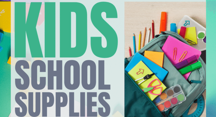 kids school supplies